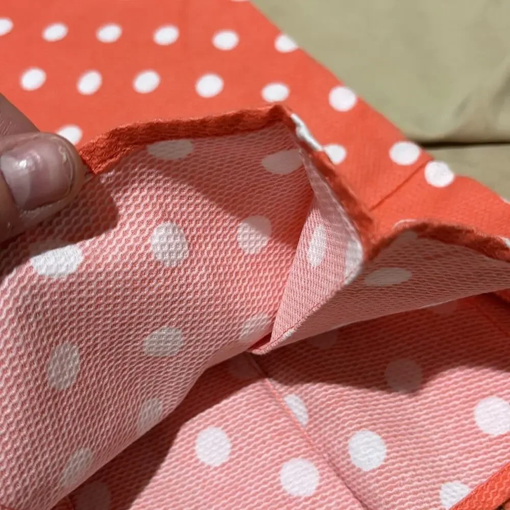 Gymboree 7 peach polka dot sleeveless drop waist dress bow detail nwt perfect